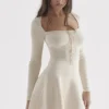 Caprice Cream Dainty Knit Mini Sukienka Caprice Cream Dainty Knit Mini Sukienka
