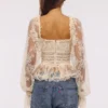 Cara Vintage Ivory – długi rękaw i koronkowy peplum na topie Cara Vintage Ivory – długi rękaw i koronkowy peplum na topie