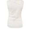 Clementine Ivory Kaszmirowy top z drapowaniem i Szaliki Clementine Ivory Kaszmirowy top z drapowaniem i Szaliki