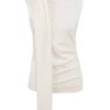 Clementine Ivory Kaszmirowy top z drapowaniem i Szaliki Clementine Ivory Kaszmirowy top z drapowaniem i Szaliki