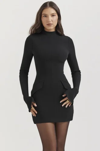 Czarna mini sukienka Mahalia