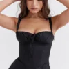 Czarna mini sukienka z gorsetem Carlotta Czarna mini sukienka z gorsetem Carlotta