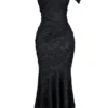 Czarna sukienka maxi Cesca w kwiaty Czarna sukienka maxi Cesca w kwiaty