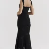 Czarna sukienka maxi Cesca w kwiaty Czarna sukienka maxi Cesca w kwiaty