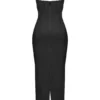 Czarna sukienka maxi z gorsetem Charmaine