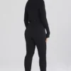 Czarne legginsy z prążkowanej dzianiny Mitzi Czarne legginsy z prążkowanej dzianiny Mitzi