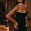 Czarny gorset koronkowy maxi Solaine Czarny gorset koronkowy maxi Solaine