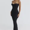 Czarny gorset koronkowy maxi Solaine Czarny gorset koronkowy maxi Solaine
