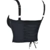 Czarny gorset typu bustier Analia
