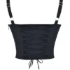 Czarny gorset typu bustier Analia