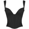 Czarny satynowy gorset Liberty Czarny satynowy gorset Liberty