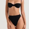 Czarny stanik bikini z fiszbinami Monaco Czarny stanik bikini z fiszbinami Monaco