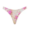 Dół bikini Capri z kwiatowym nadrukiem i wysokim wycięciem