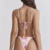 Dół bikini z falbanami w kwiatowy wzór Toulouse