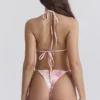 Dół bikini z wiązaniem na bokach w kwiatowy wzór Tahiti