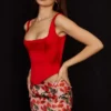 Długi gorset Rafa Scarlet Satin Długi gorset Rafa Scarlet Satin