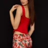 Długi gorset Rafa Scarlet Satin Długi gorset Rafa Scarlet Satin