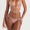 Dwustronny top bikini z wiązaniem na szyi Naxos Blossom Dwustronny top bikini z wiązaniem na szyi Naxos Blossom