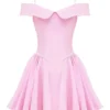 Elida Cotton Candy Twill – mini sukienka z odkrytymi ramionami Elida Cotton Candy Twill – mini sukienka z odkrytymi ramionami