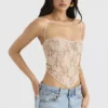 Fernanda Kremowa bluzka z koronką w paisley Fernanda Kremowa bluzka z koronką w paisley