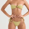 Fioletowy dół Bikini „Santorini” wiązany z boku