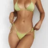 Fioletowy dół Bikini „Santorini” wiązany z boku