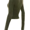 Gene Khaki Miękki, puszysty kardigan z dzianiny Gene Khaki Miękki, puszysty kardigan z dzianiny