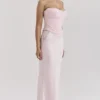Giuliana Ballerina Różowa satynowa spódnica maxi Giuliana Ballerina Różowa satynowa spódnica maxi