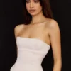Gorset bez ramiączek „Angelica” z satyny kryształowej Gorset bez ramiączek „Angelica” z satyny kryształowej