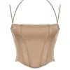 Gorset Chantelle z satyny w kolorze latte Gorset Chantelle z satyny w kolorze latte