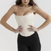 Gorset Genevieve Vintage z kremową koronką z tyłu Gorset Genevieve Vintage z kremową koronką z tyłu