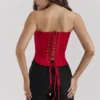 Gorset Genevieve z satynową koronką z tyłu Gorset Genevieve z satynową koronką z tyłu