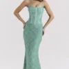Gorset maxi z koronką Antonina Jade Gorset maxi z koronką Antonina Jade