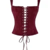 Gorset Parisa Merlot w kwiaty Gorset Parisa Merlot w kwiaty