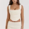 Gorset Una Vintage w kolorze kremowym Gorset Una Vintage w kolorze kremowym