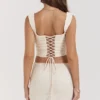 Gorset Una Vintage w kolorze kremowym Gorset Una Vintage w kolorze kremowym