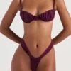 Góra bikini Cassis Prune z marszczeniami Góra bikini Cassis Prune z marszczeniami