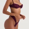 Góra bikini Cassis Prune z marszczeniami Góra bikini Cassis Prune z marszczeniami