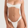 Góra bikini Cassis w kolorze kości słoniowej z marszczeniami Góra bikini Cassis w kolorze kości słoniowej z marszczeniami