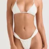 Góra bikini Tropez w kolorze kości słoniowej z wiązaniem na szyi Góra bikini Tropez w kolorze kości słoniowej z wiązaniem na szyi