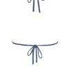 Górka bikini Tropez Deep Blue z wiązaniem na szyi