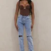Jeansy Tate Blue Vintage Fit Antique Wash Jeansy Tate Blue Vintage Fit Antique Wash