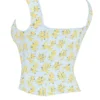 Juana – bawełniany top w delikatny niebieski kwiatowy wzór w stylu vintage Juana – bawełniany top w delikatny niebieski kwiatowy wzór w stylu vintage