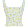 Juana – bawełniany top w delikatny niebieski kwiatowy wzór w stylu vintage Juana – bawełniany top w delikatny niebieski kwiatowy wzór w stylu vintage