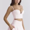 Krótki top typu braletka Pabla w kolorze różowym Krótki top typu braletka Pabla w kolorze różowym