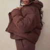 Kurtka puchowa Hero Chocolate Oversized C Shape