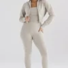 Legginsy z dzianiny prążkowanej Sydney Opal Legginsy z dzianiny prążkowanej Sydney Opal