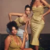 Letitia Olive Satynowy gorset wiązany Letitia Olive Satynowy gorset wiązany