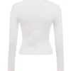 Letni kardigan z dzianiny Riva White Letni kardigan z dzianiny Riva White