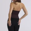 Lia Chocolat Satin Waist Cinch Gorsety Top Lia Chocolat Satin Waist Cinch Gorsety Top